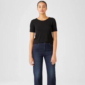 Eileen Fisher Organic Cotton Straight Ankle Jean